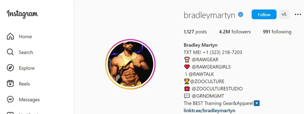 Is bradley martyn natural or on steroids