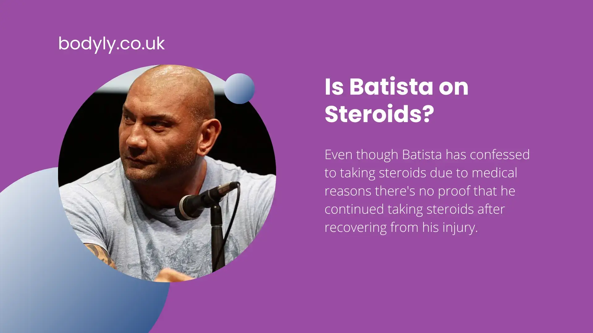 is batista on steroids or natural