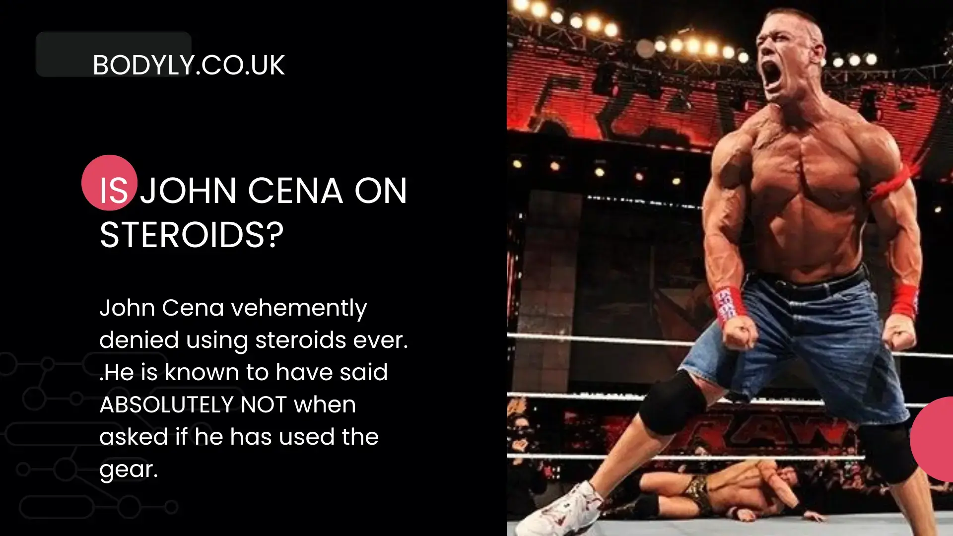 is john cena on steroids or natural